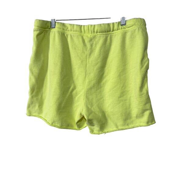 JENNI WOMENS SIZE MEDIUM COTTON LOUNGE SHORTS NEON YELLOW NEW! - Picture 2 of 12